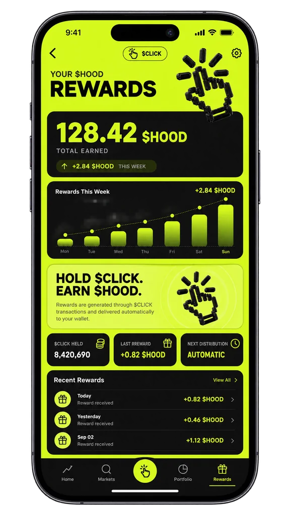 Click app mockup